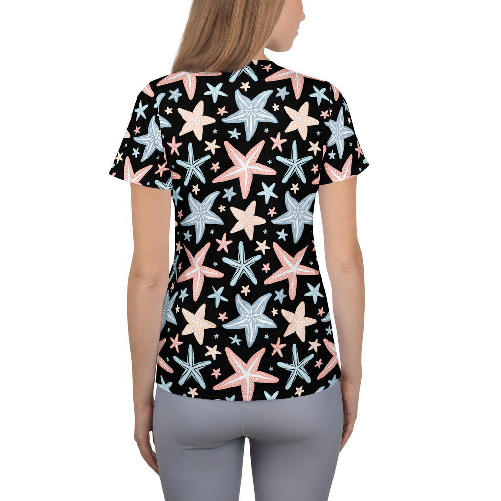 Women’s Starfish Performance Athletic T-Shirt - Lightweight Moisture Wicking Workout Top with UPF 50+