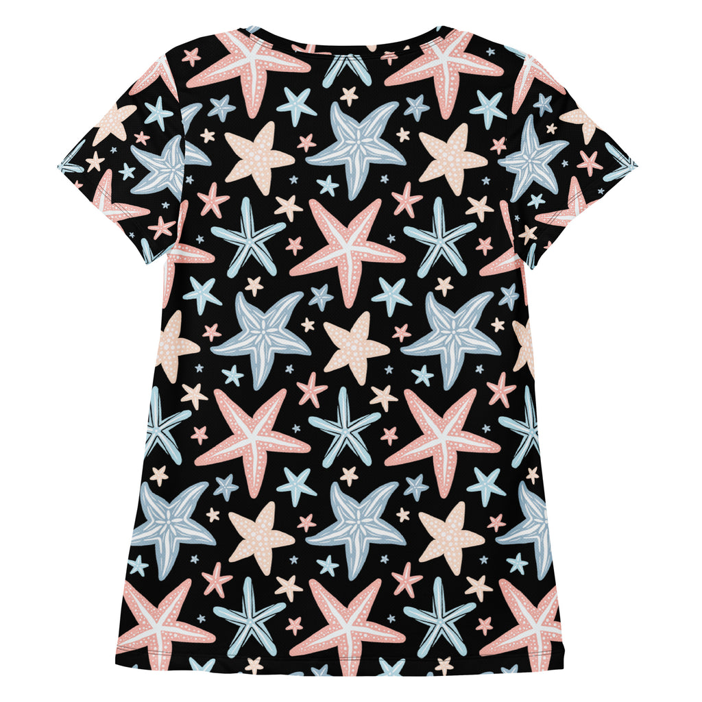 Women’s Starfish Performance Athletic T-Shirt - Lightweight Moisture Wicking Workout Top with UPF 50+