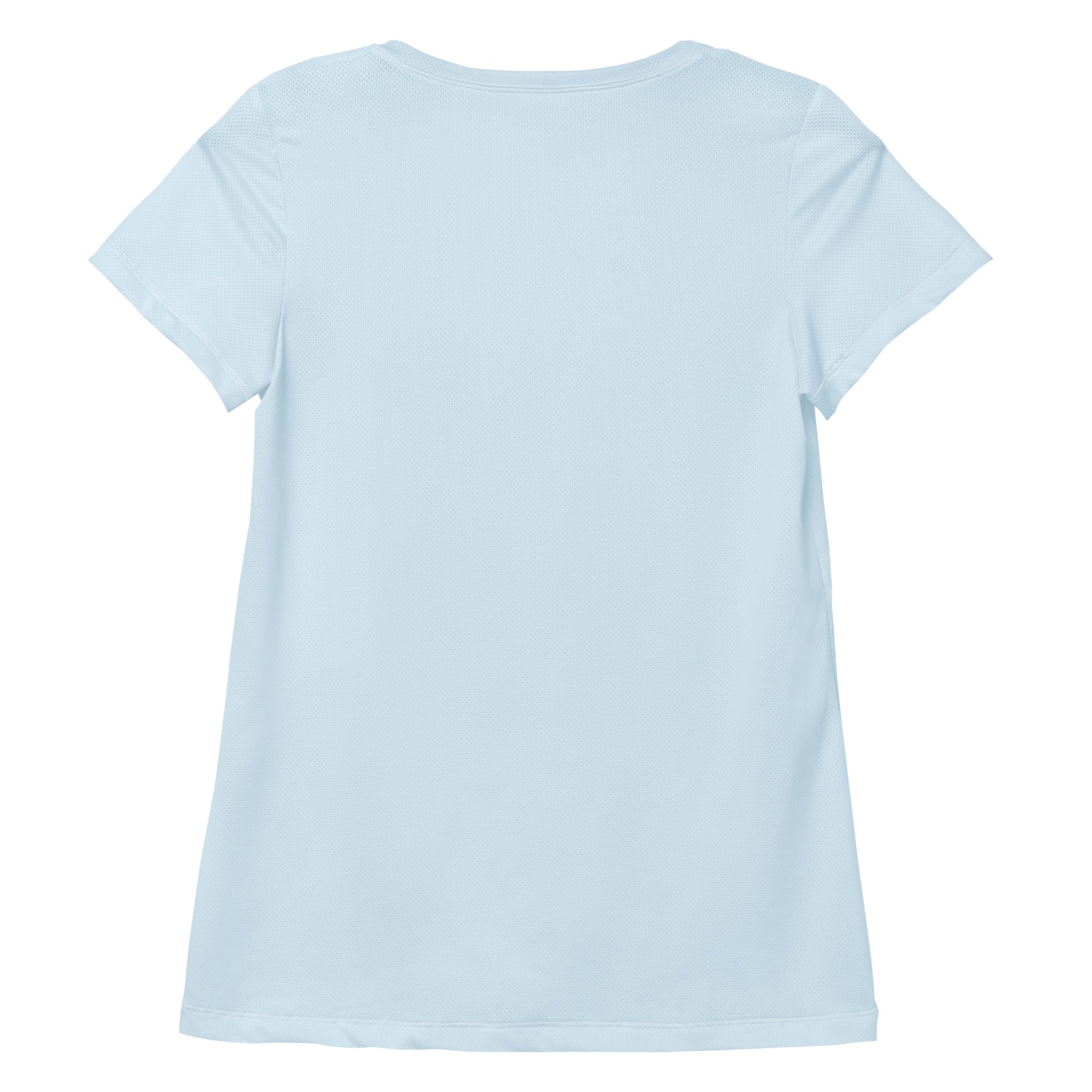 Women’s Cotton Candy Blue Performance Athletic T-Shirt - Lightweight Moisture Wicking Workout Top with UPF 50+