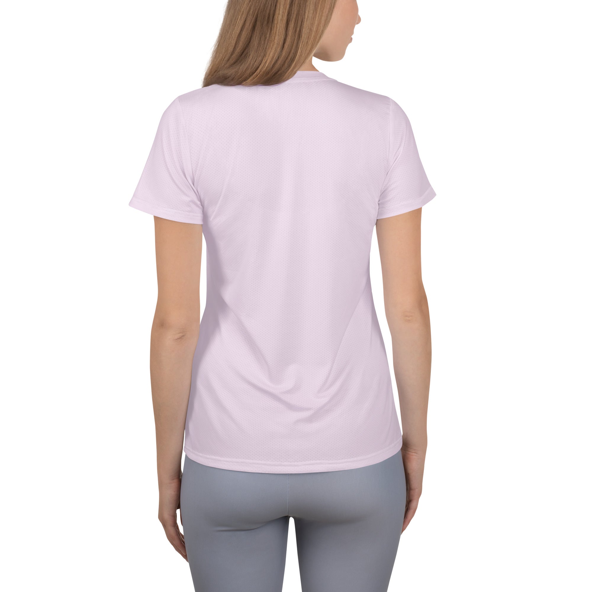 Women’s Cotton Candy Pink Performance Athletic T-Shirt - Lightweight Moisture Wicking Workout Top with UPF 50+