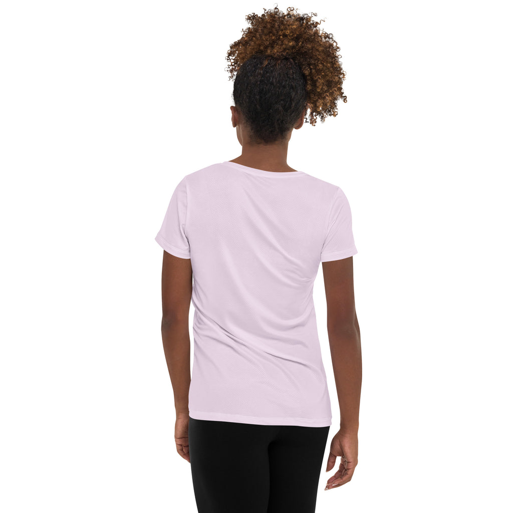 Women’s Cotton Candy Pink Performance Athletic T-Shirt - Lightweight Moisture Wicking Workout Top with UPF 50+