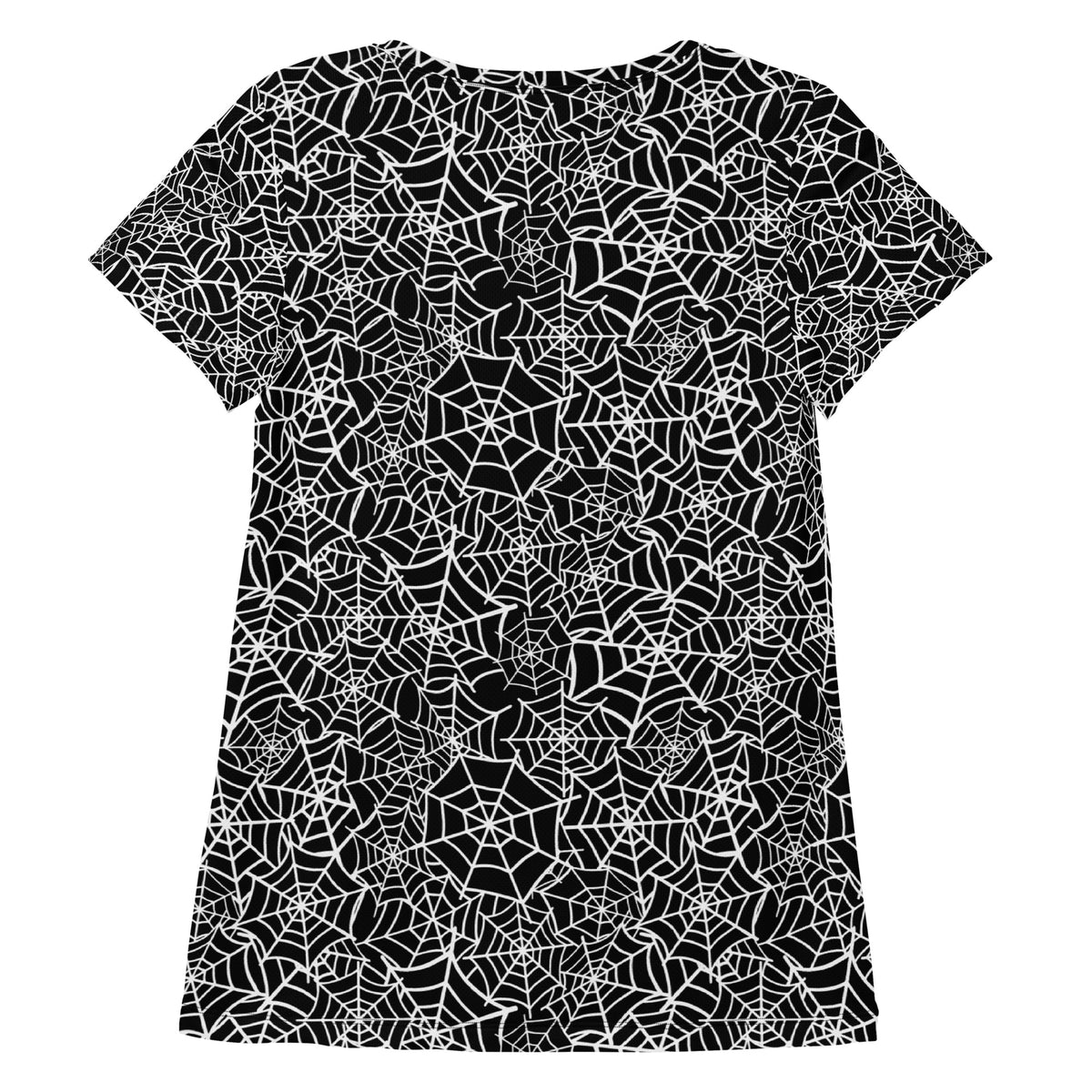 Women’s Spider Web Athletic T-Shirt - Lightweight Moisture Wicking Workout Top With UPF 50+