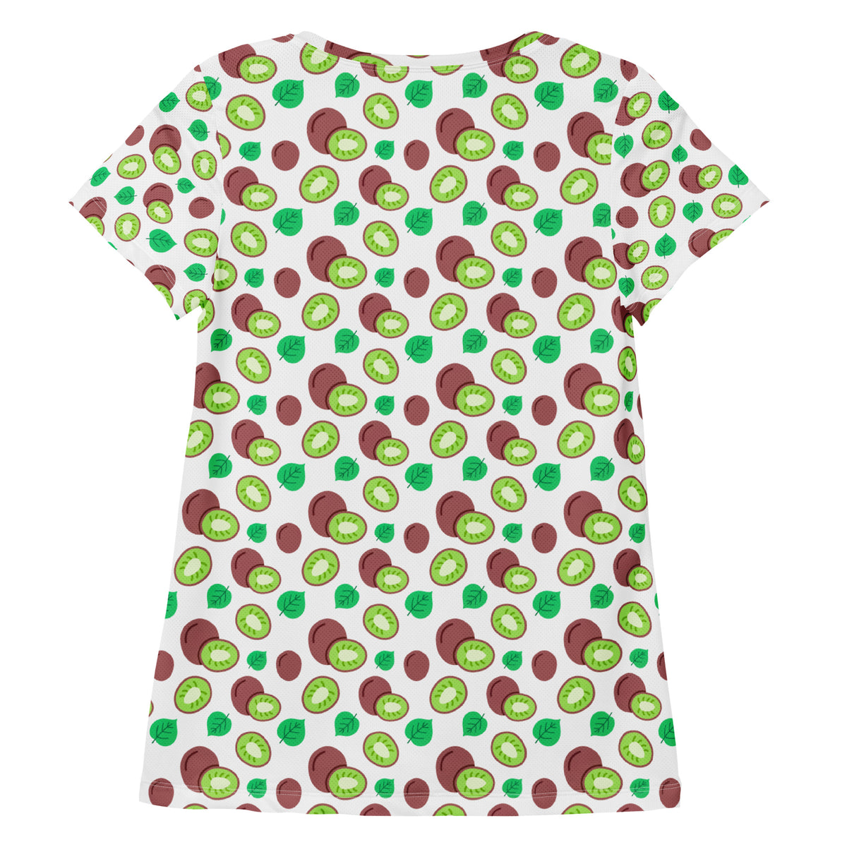 Women’s Kiwi Fruit Athletic T-Shirt - Lightweight Moisture Wicking Workout Top With UPF 50+