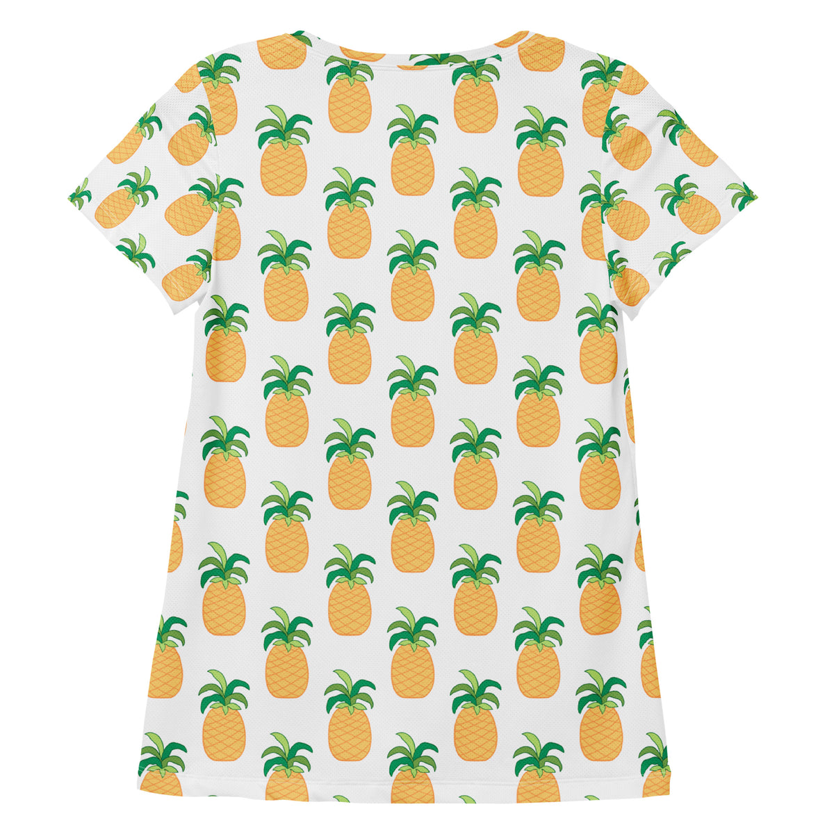 Women’s Pineapple Athletic T-Shirt - Lightweight Moisture Wicking Workout Top With UPF 50+