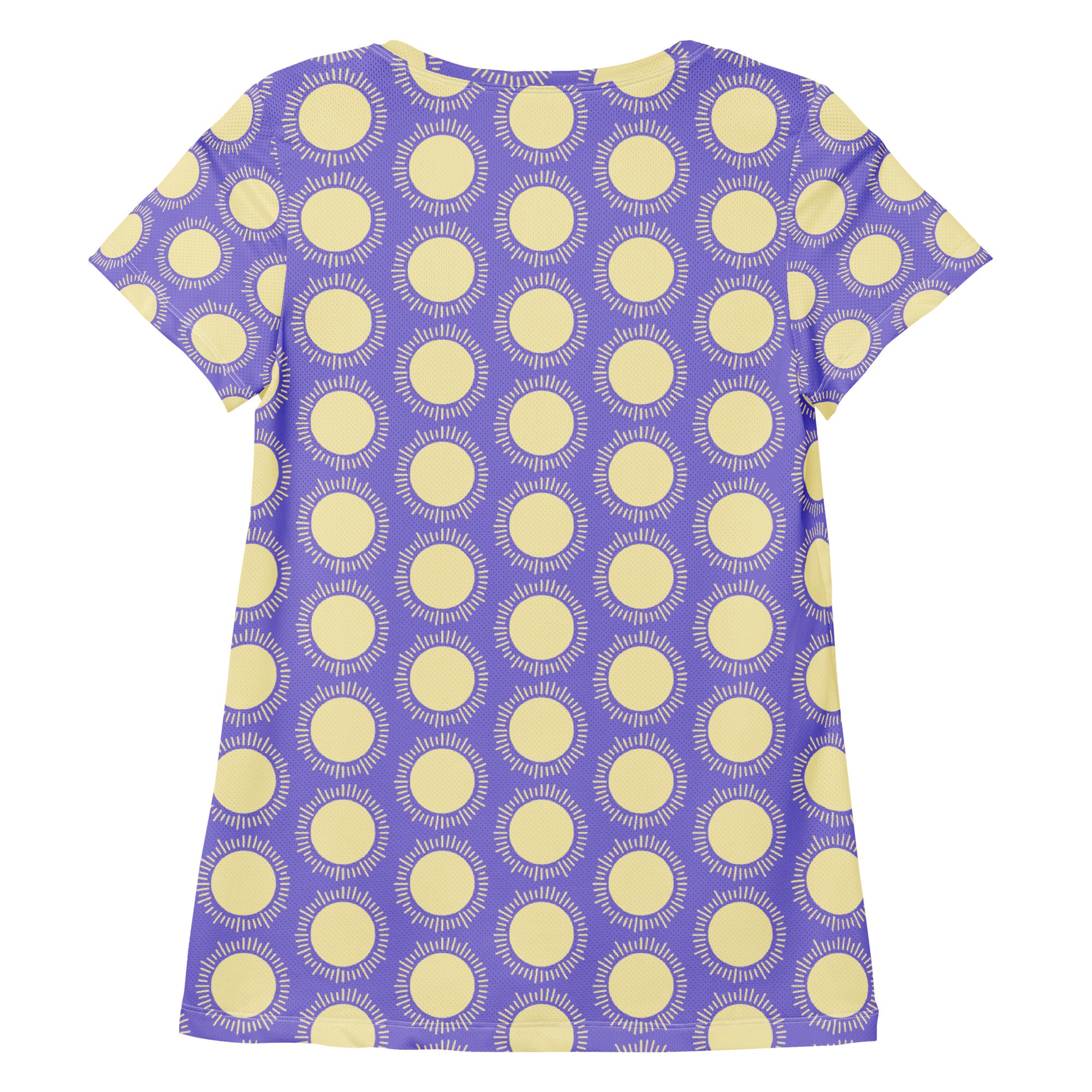 Women’s Purple Sun Athletic T-Shirt - Lightweight Moisture Wicking Workout Top With UPF 50+