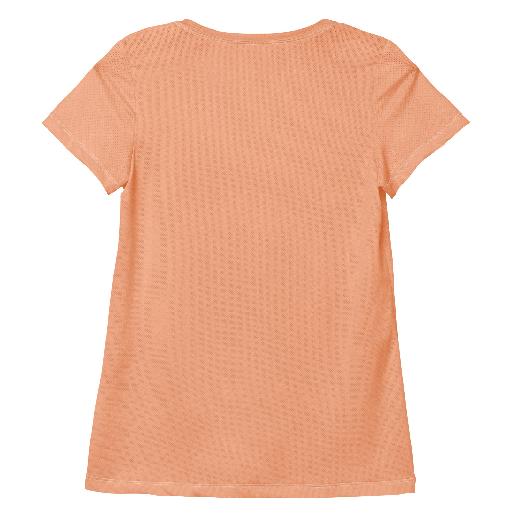 Women’s Peach Performance Athletic T-Shirt - Lightweight Moisture Wicking Workout Top with UPF 50+