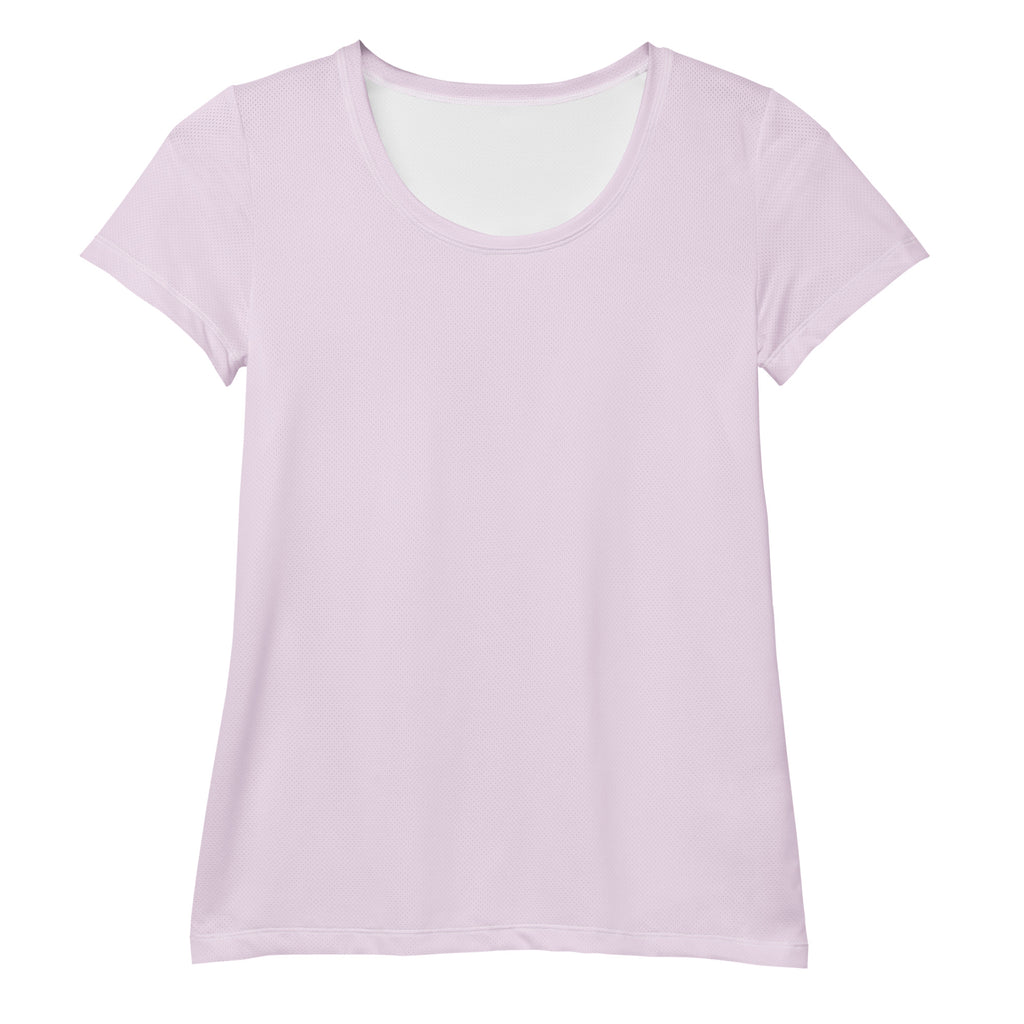 Women’s Cotton Candy Pink Performance Athletic T-Shirt - Lightweight Moisture Wicking Workout Top with UPF 50+