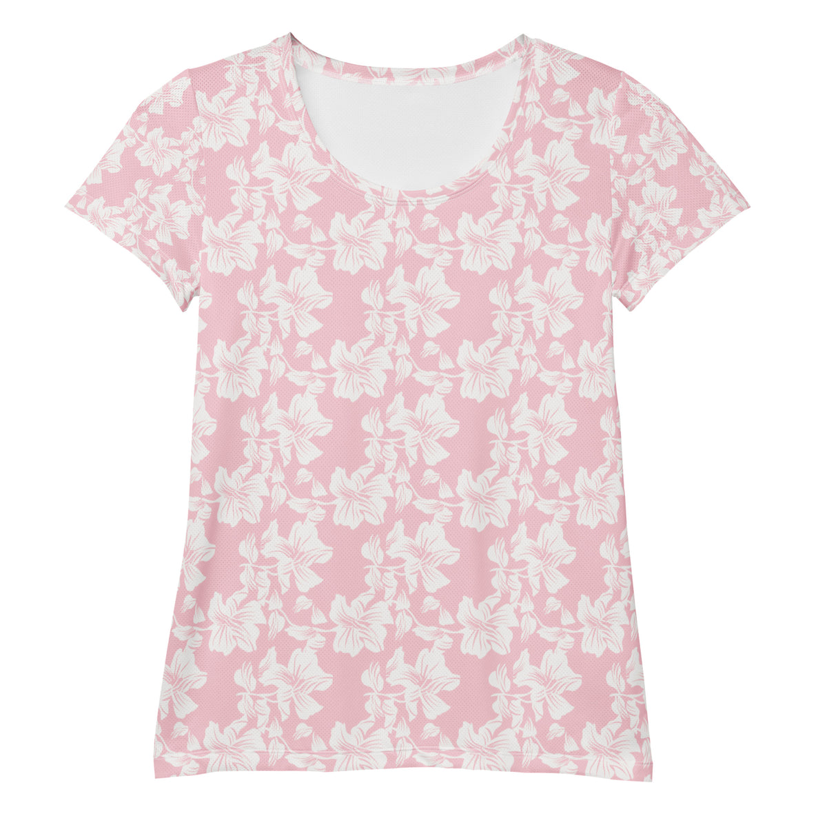Women’s Pink Lily Athletic T-Shirt - Lightweight Moisture Wicking Workout Top With UPF 50+