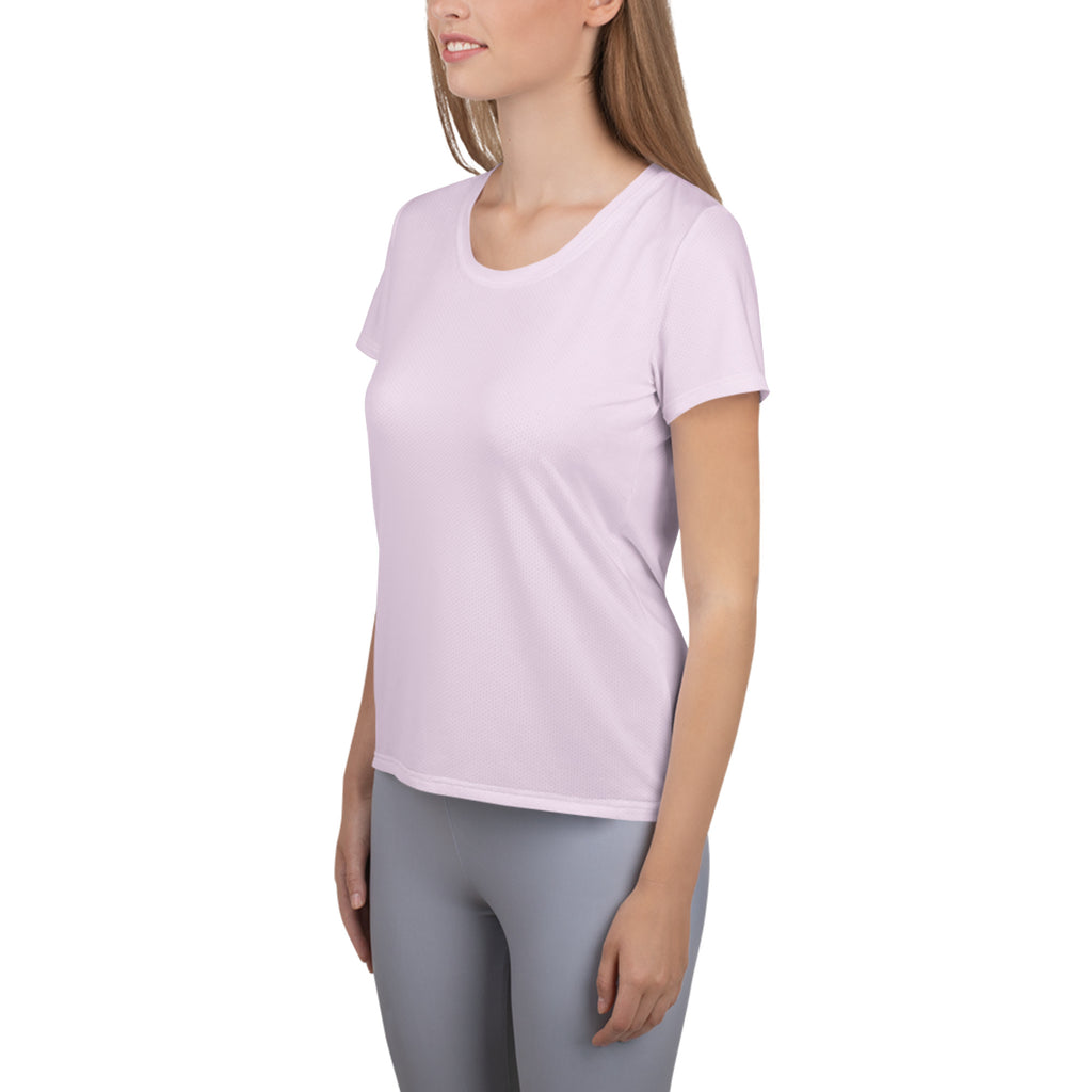Women’s Cotton Candy Pink Performance Athletic T-Shirt - Lightweight Moisture Wicking Workout Top with UPF 50+