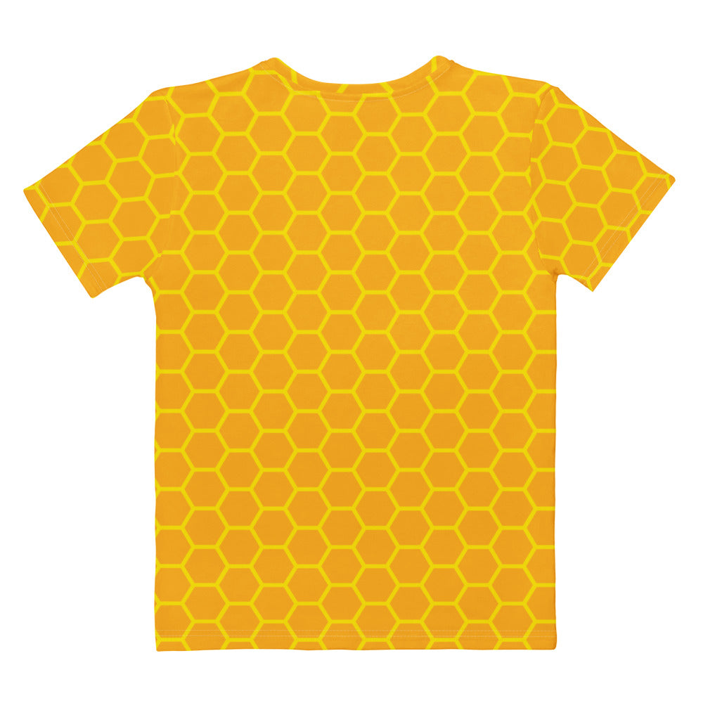 Women’s Honeycomb Cotton T-Shirt – Soft Stretch Pilling Resistant Tee