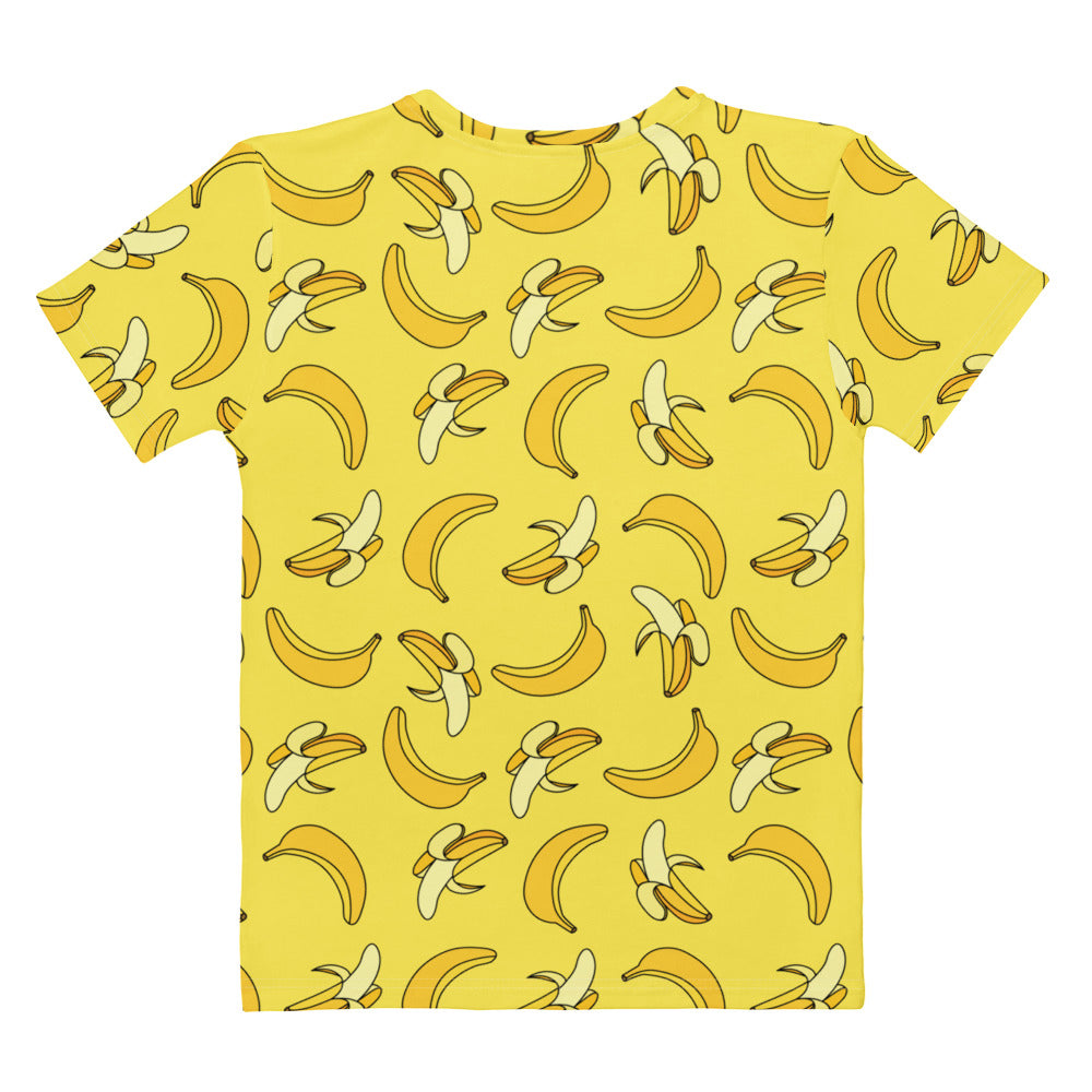 Women’s Yellow Banana Cotton T-Shirt – Soft Stretch Pilling Resistant Tee