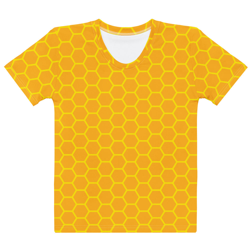 Women’s Honeycomb Cotton T-Shirt – Soft Stretch Pilling Resistant Tee