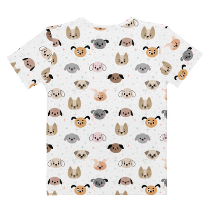 Women's Dog Face T-Shirt – Soft Stretch Jersey Tee