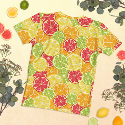 Women's Citrus Fruit Slice T-Shirt – Soft Stretch Jersey Tee