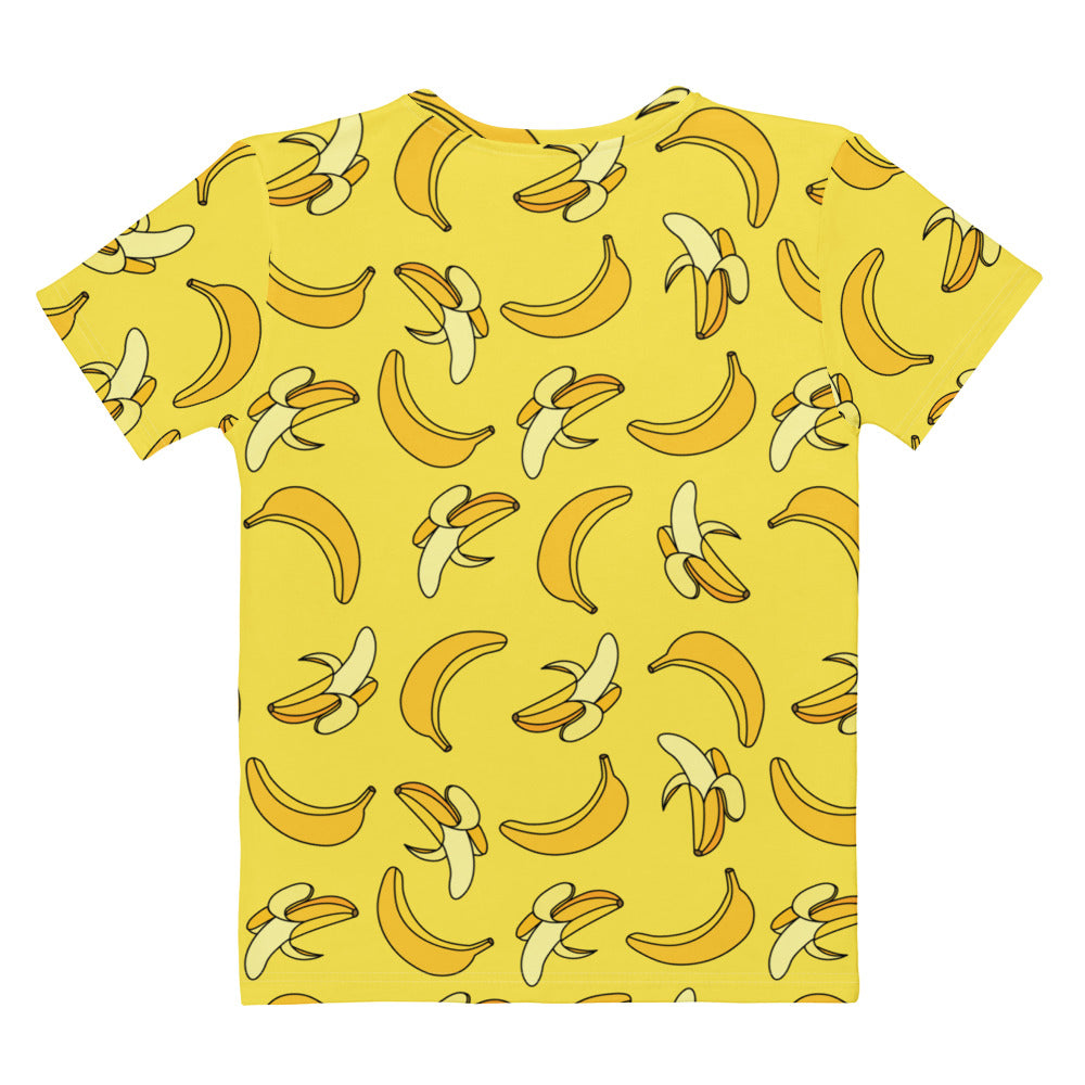 Women's Yellow Banana T-Shirt – Soft Stretch Jersey Tee