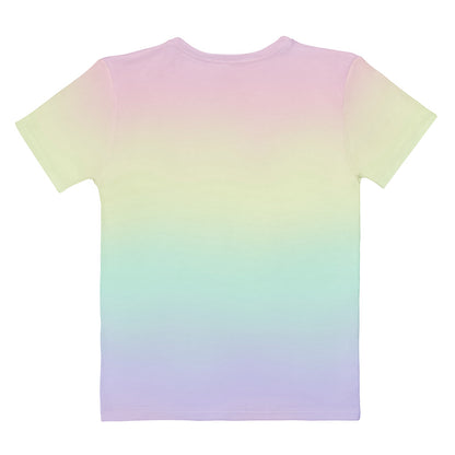 Women's Pastel Pride Rainbow T-Shirt – Soft Stretch Jersey Tee