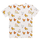 Women's Chicken Pattern T-Shirt – Soft Stretch Jersey Tee