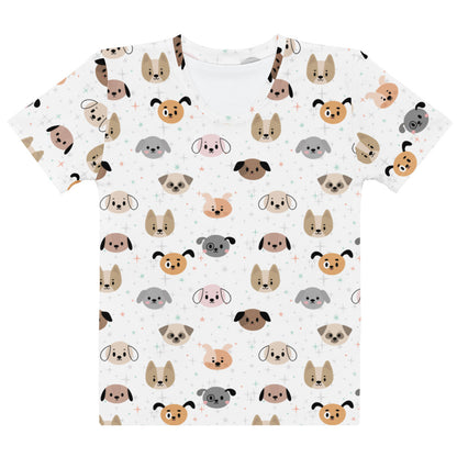 Women's Dog Face T-Shirt – Soft Stretch Jersey Tee