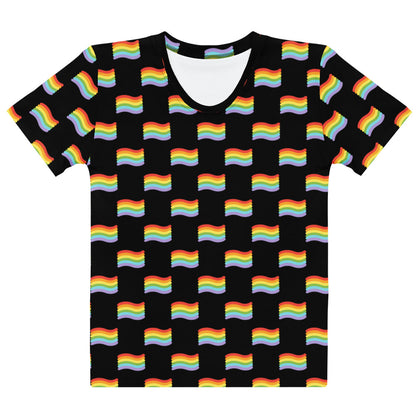 Women's Pride Flag T-Shirt – Soft Stretch Jersey Tee