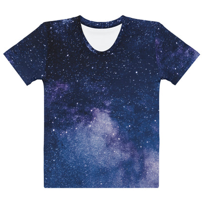 Women's Realistic Galaxy T-Shirt – Soft Stretch Jersey Tee