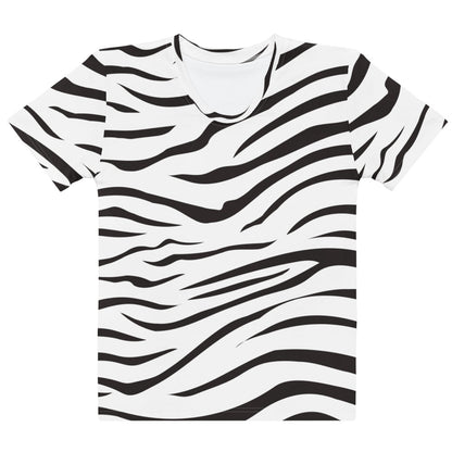 Women's Zebra Stripes T-Shirt – Soft Stretch Jersey Tee