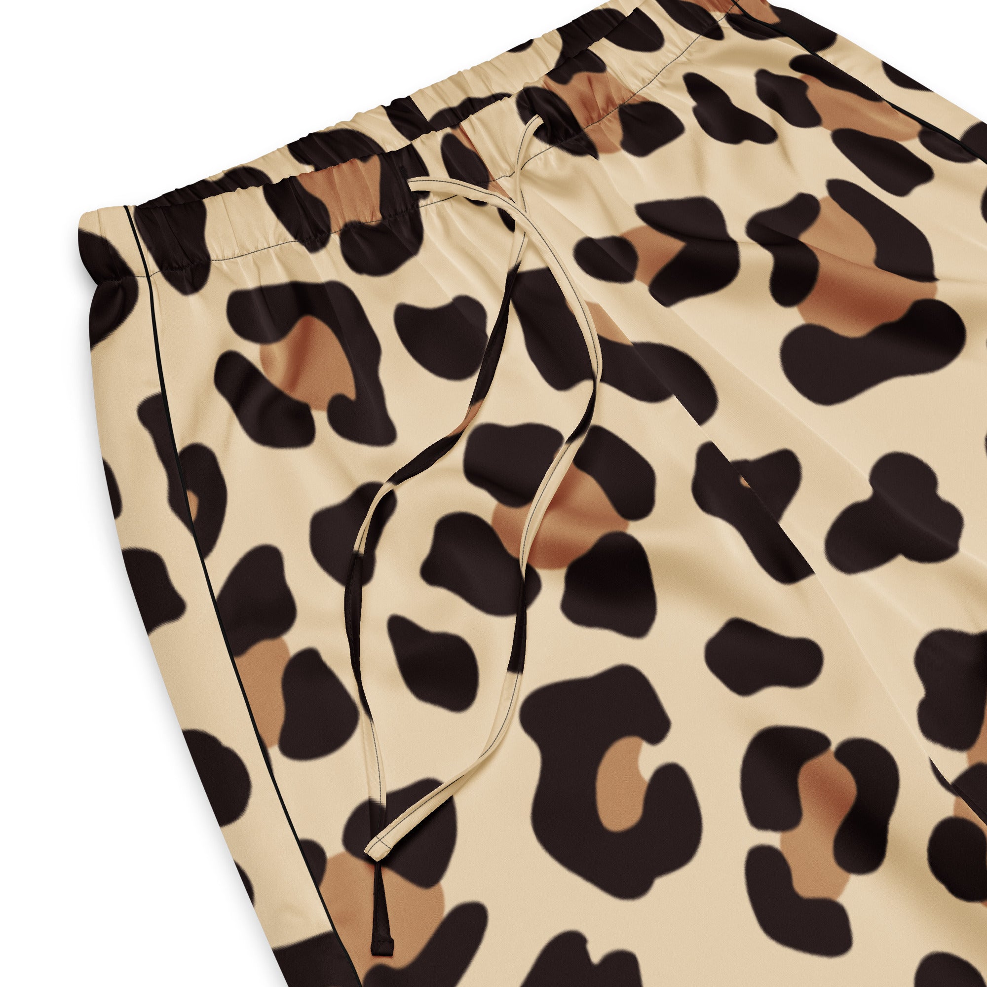 Women’s Leopard Print Pajama Pants – Lightweight Relaxed Fit with Drawstring Waist