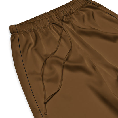Women’s Brown Pajama Pants – Lightweight Relaxed Fit with Drawstring Waist