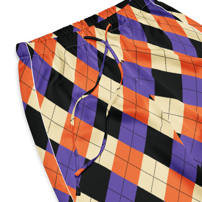 Women’s Halloween Argyle Pajama Pants – Lightweight Relaxed Fit with Drawstring Waist
