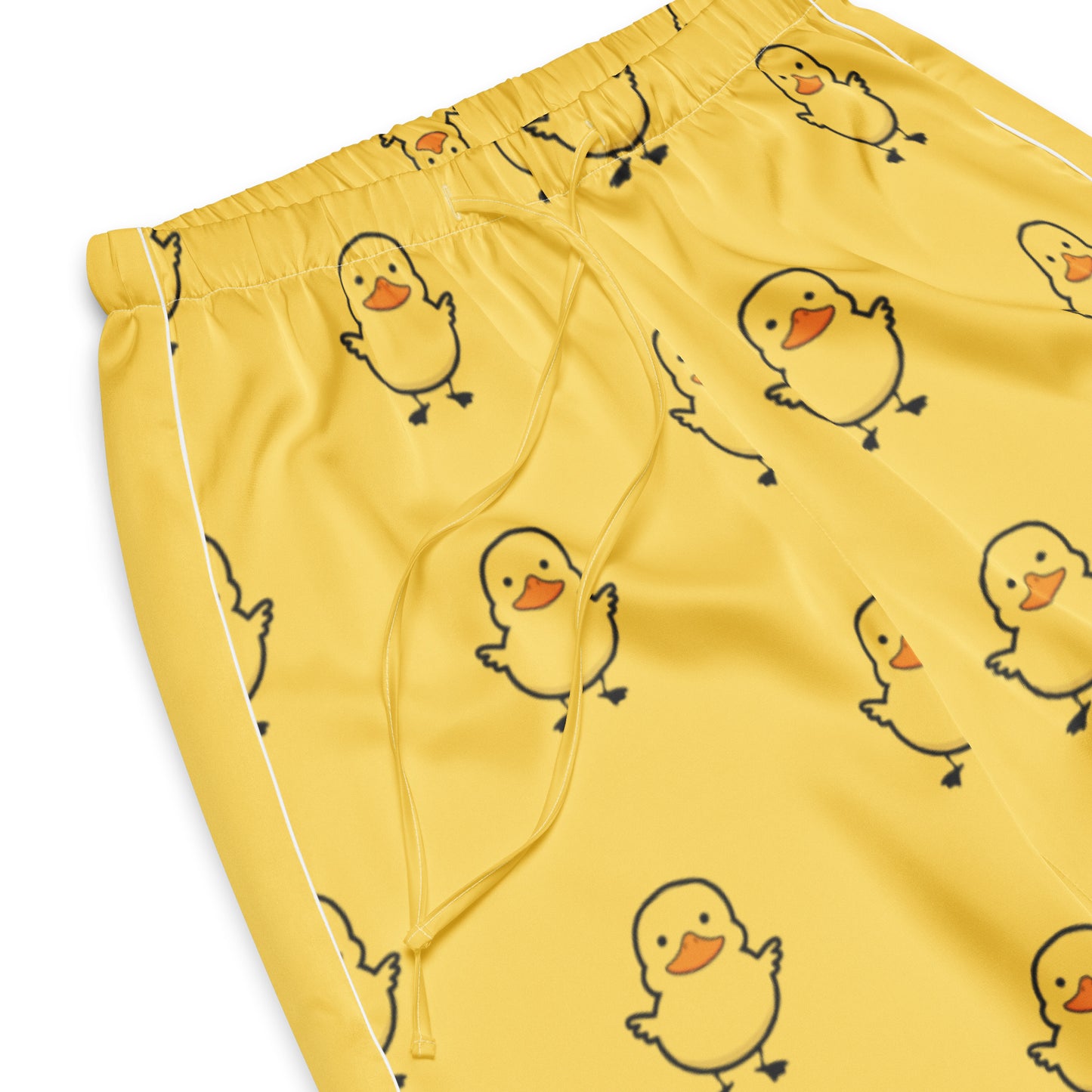Women’s Yellow Rubber Duck Pajama Pants – Lightweight Relaxed Fit with Drawstring Waist