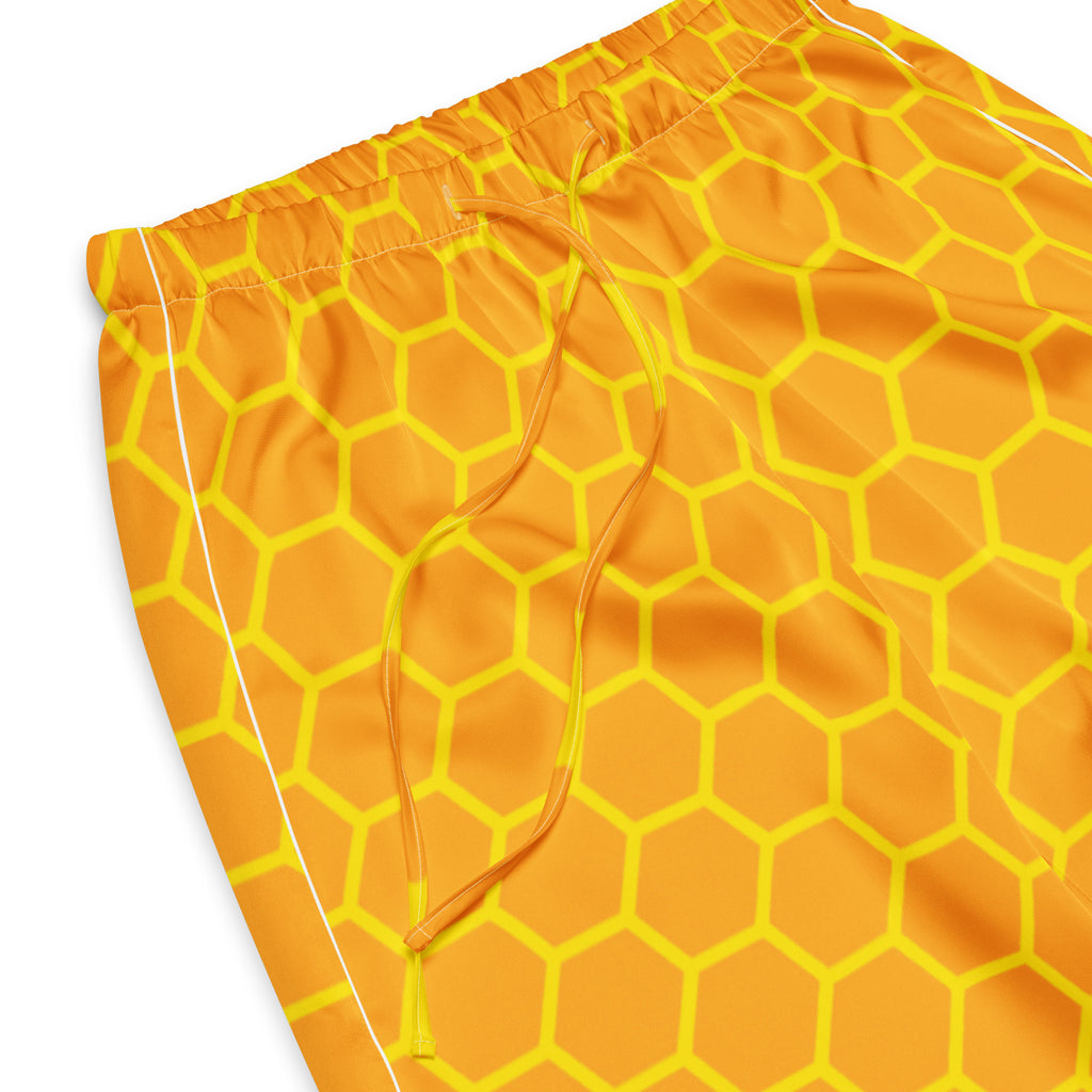 Women’s Honeycomb Pajama Pants – Lightweight Relaxed Fit with Drawstring Waist
