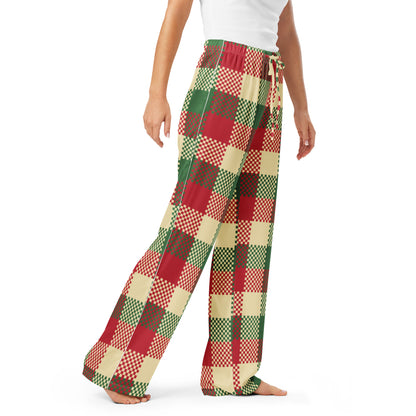 Women’s Christmas Plaid Pajama Pants – Lightweight Relaxed Fit with Drawstring Waist
