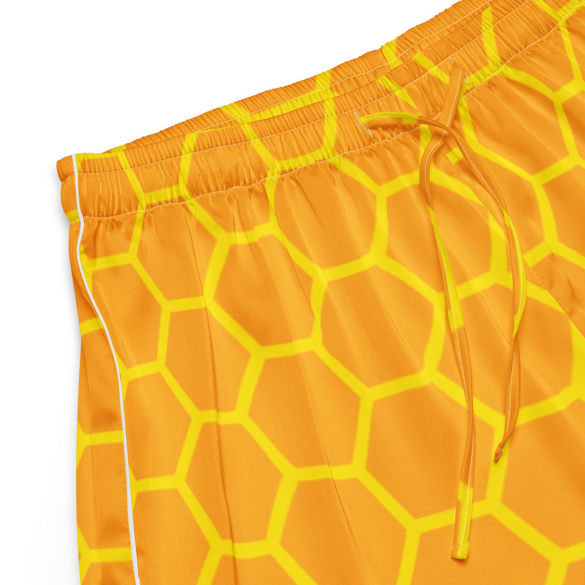 Women’s Honeycomb Silky Pajama Shorts – Lightweight Relaxed Fit with Drawstring Waist