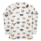Women's Dog Face Buttery Soft Long Sleeve Rash Guard Swim Shirt With UPF 50+
