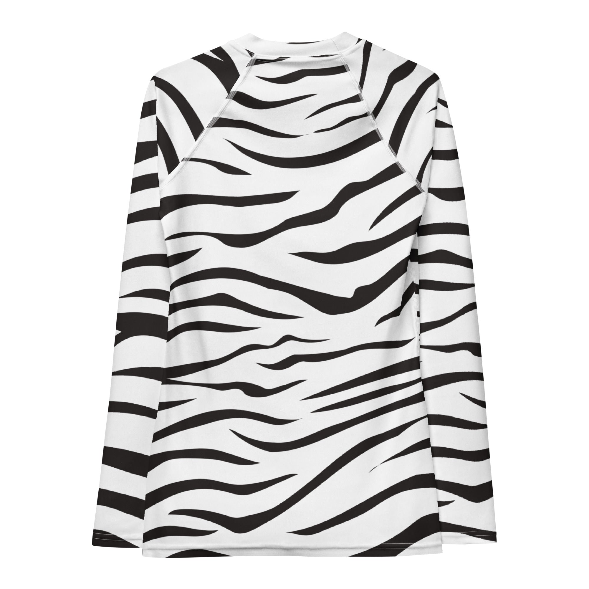 Women's Zebra Print Long Sleeve Rash Guard Swim Shirt – Buttery Soft, Sun Safe UPF 50+ Protection, Quick Dry & 4-Way Stretch Comfort