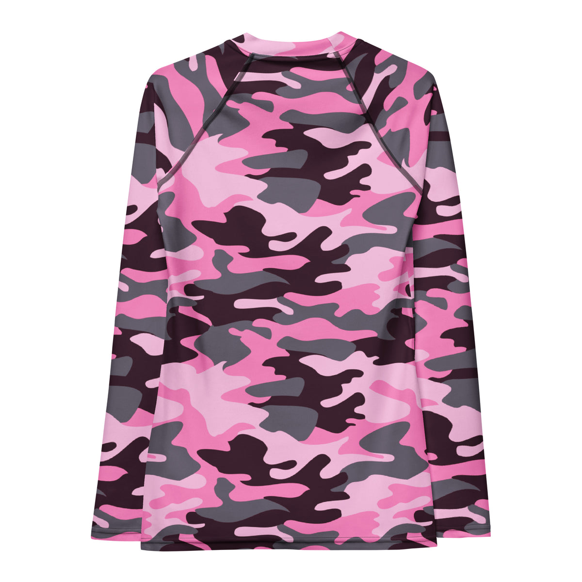 Women's Pink Camouflage Long Sleeve Rash Guard Swim Shirt – Buttery Soft, Sun Safe UPF 50+ Protection, Quick Dry & 4-Way Stretch Comfort