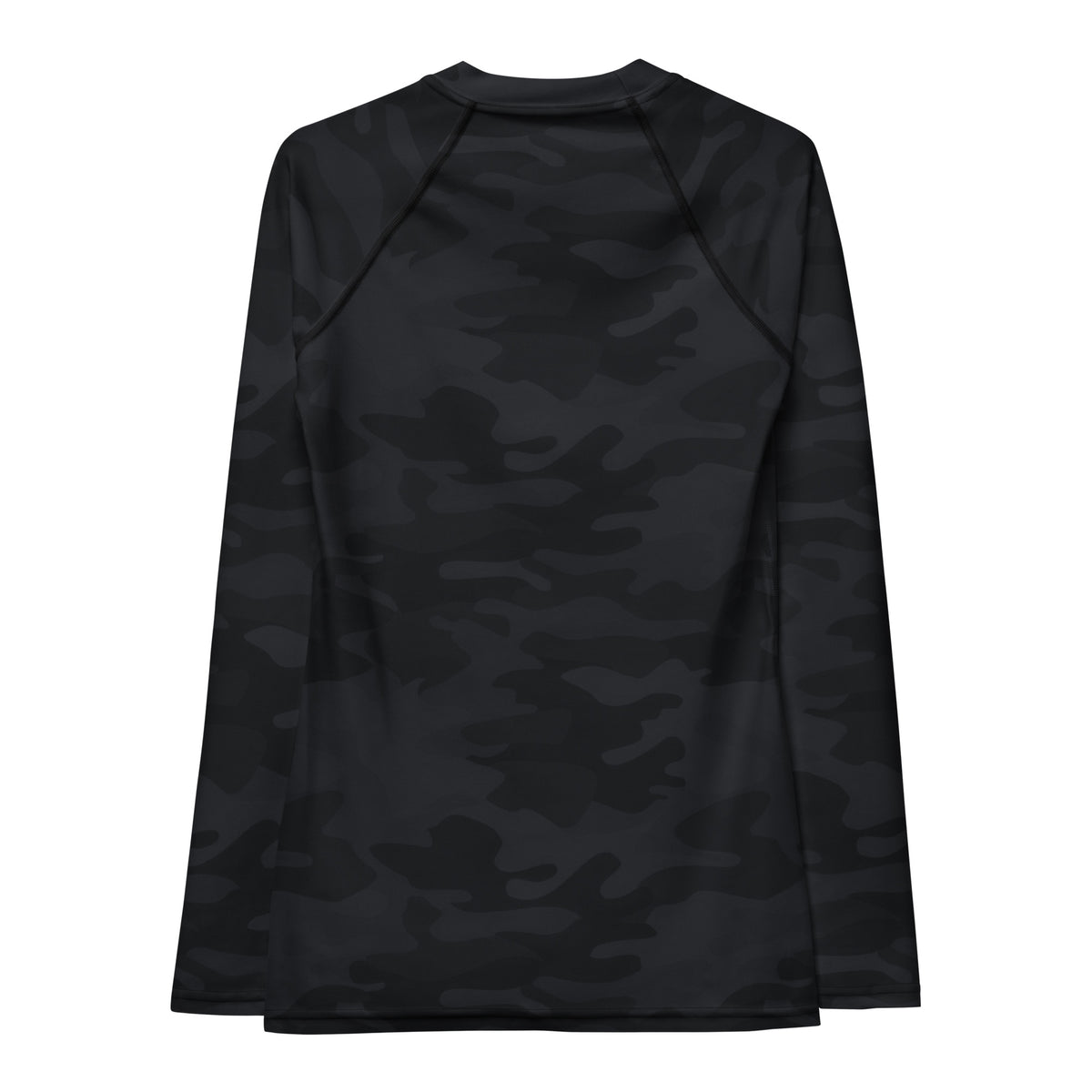 Women's Black Camouflage Long Sleeve Rash Guard Swim Shirt – Buttery Soft, Sun Safe UPF 50+ Protection, Quick Dry & 4-Way Stretch Comfort