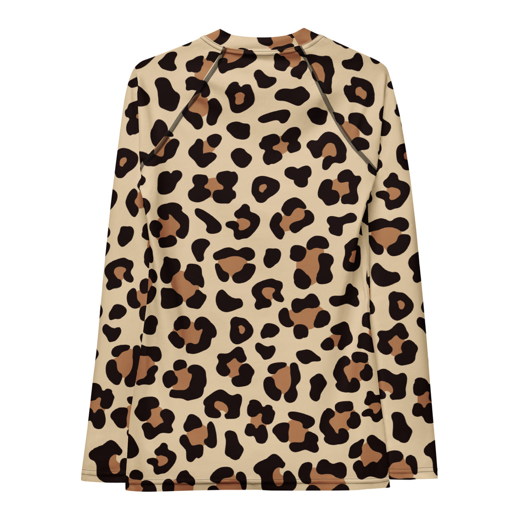 Women's Animal Print Long Sleeve Rash Guard Swim Shirt – Buttery Soft, Sun Safe UPF 50+ Protection, Quick Dry & 4-Way Stretch Comfort