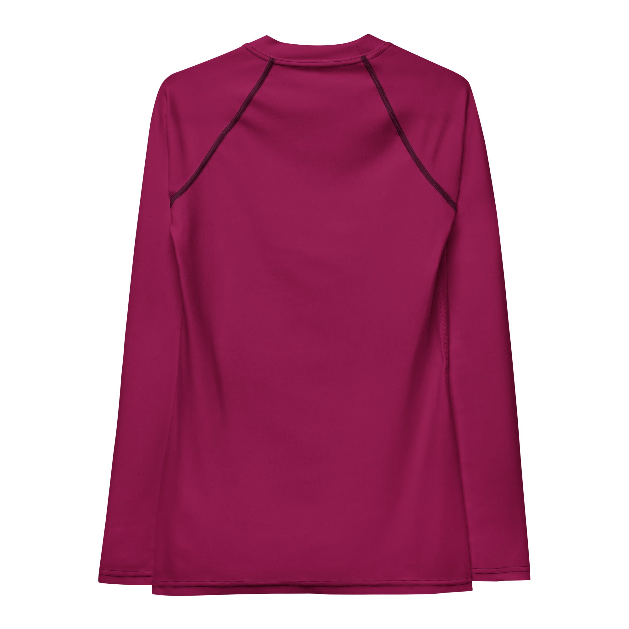 Women's Dark Magenta Long Sleeve Rash Guard Swim Shirt – Buttery Soft, Sun Safe UPF 50+ Protection, Quick Dry & 4-Way Stretch Comfort