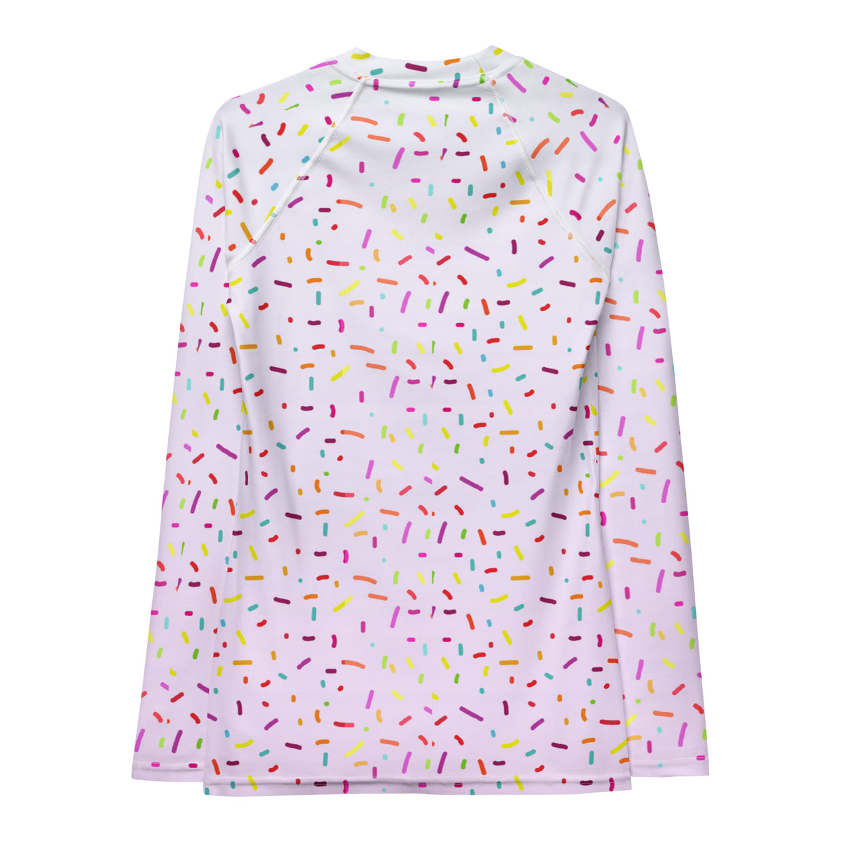 Women's Colorful Sprinkles Long Sleeve Rash Guard Swim Shirt – Buttery Soft, Sun Safe UPF 50+ Protection, Quick Dry & 4-Way Stretch Comfort