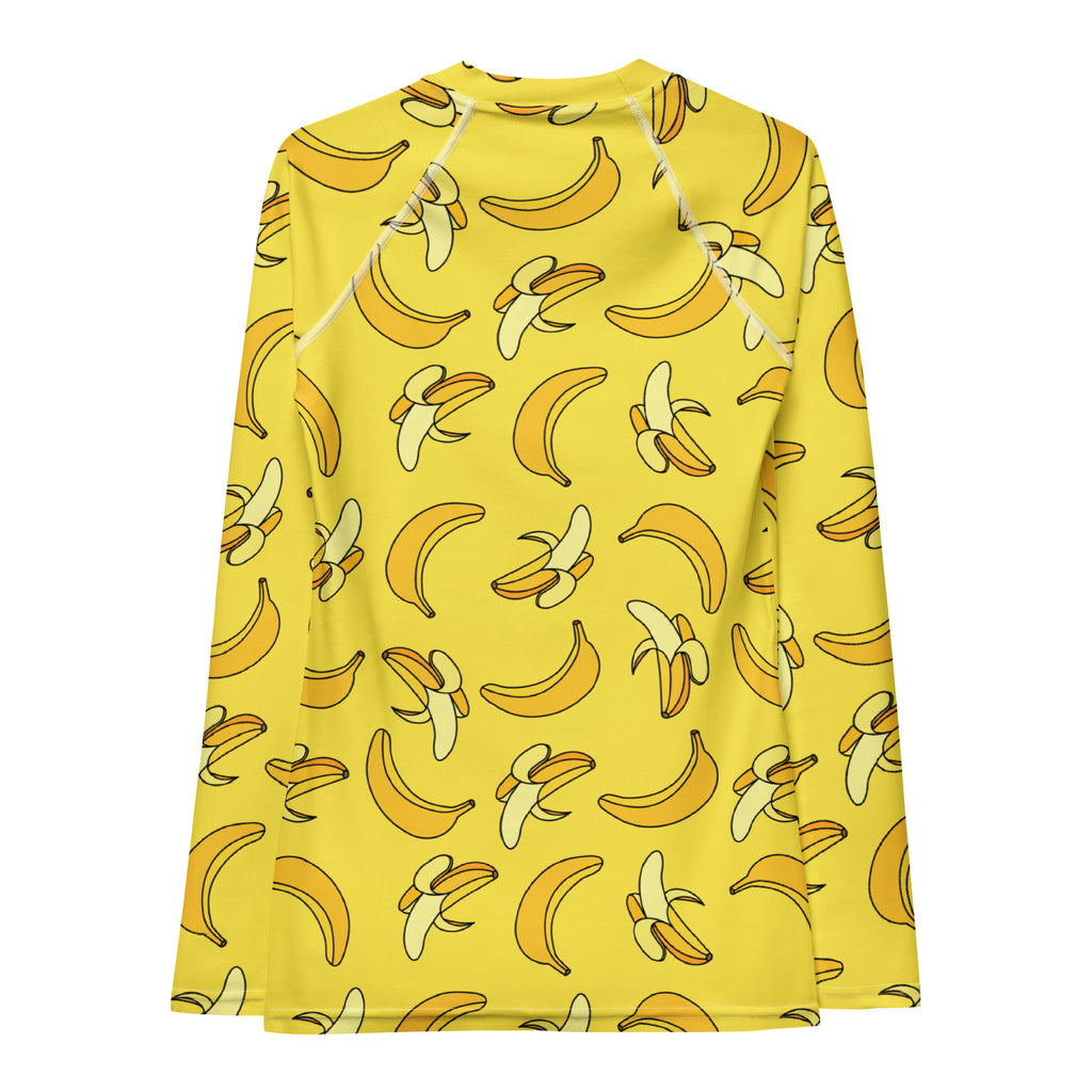 Women's Banana Long Sleeve Rash Guard Swim Shirt – Buttery Soft, Sun Safe UPF 50+ Protection, Quick Dry & 4-Way Stretch Comfort