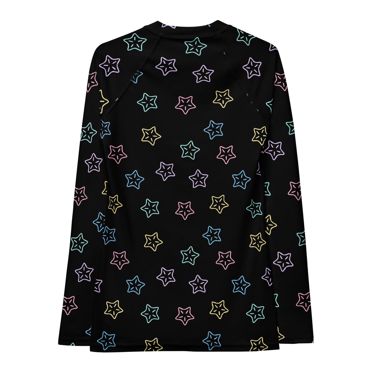 Women's Colorful Starfish Long Sleeve Rash Guard Swim Shirt – Buttery Soft, Sun Safe UPF 50+ Protection, Quick Dry & 4-Way Stretch Comfort