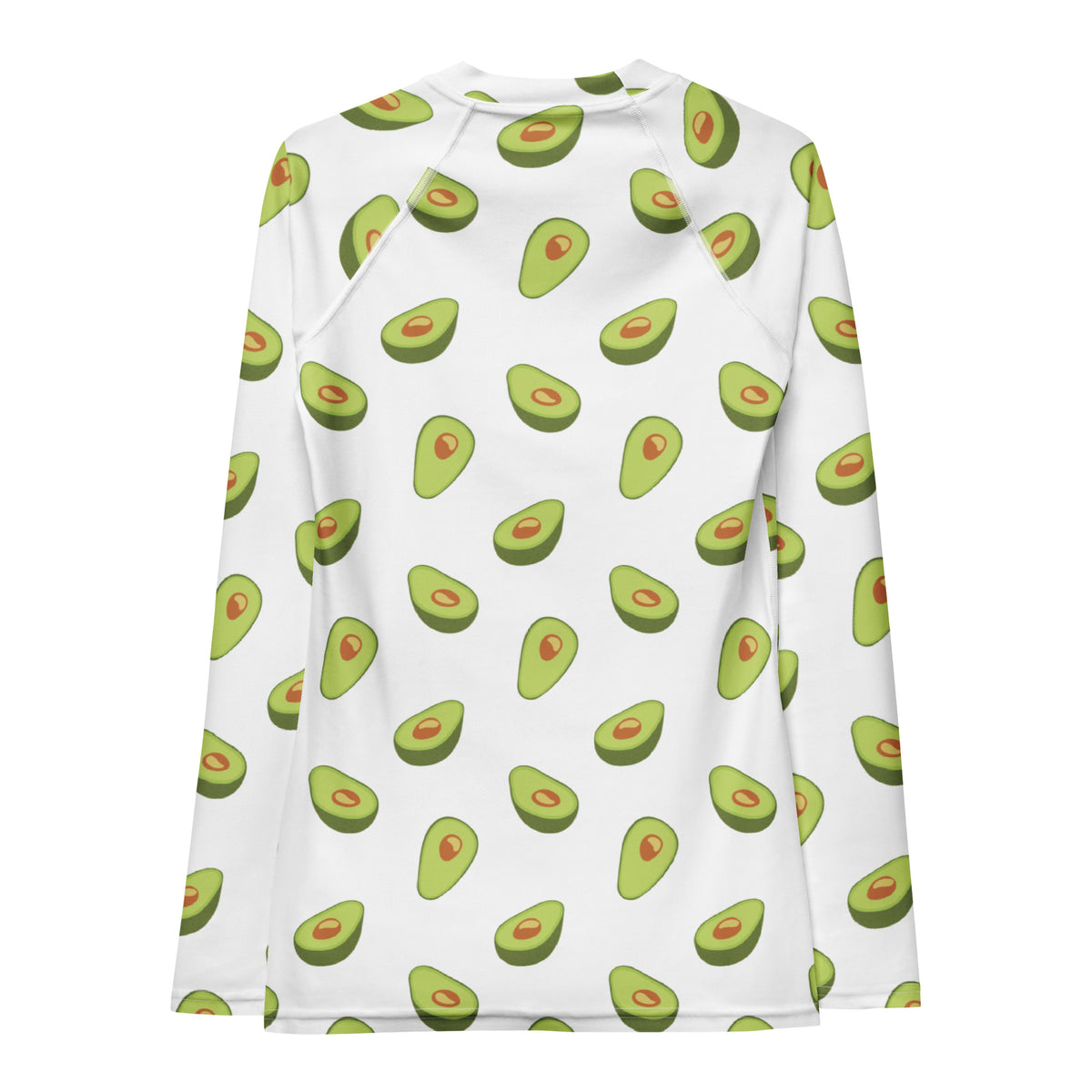 Women's Avocado Long Sleeve Rash Guard Swim Shirt – Buttery Soft, Sun Safe UPF 50+ Protection, Quick Dry & 4-Way Stretch Comfort