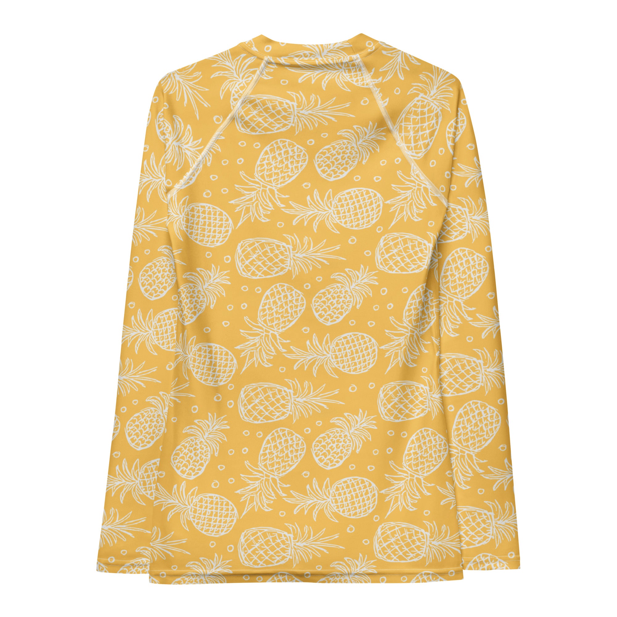 Women's Pineapple Long Sleeve Rash Guard Swim Shirt – Buttery Soft, Sun Safe UPF 50+ Protection, Quick Dry & 4-Way Stretch Comfort