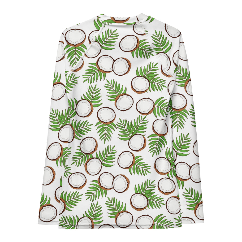 Women's Coconut Long Sleeve Rash Guard Swim Shirt – Buttery Soft, Sun Safe UPF 50+ Protection, Quick Dry & 4-Way Stretch Comfort