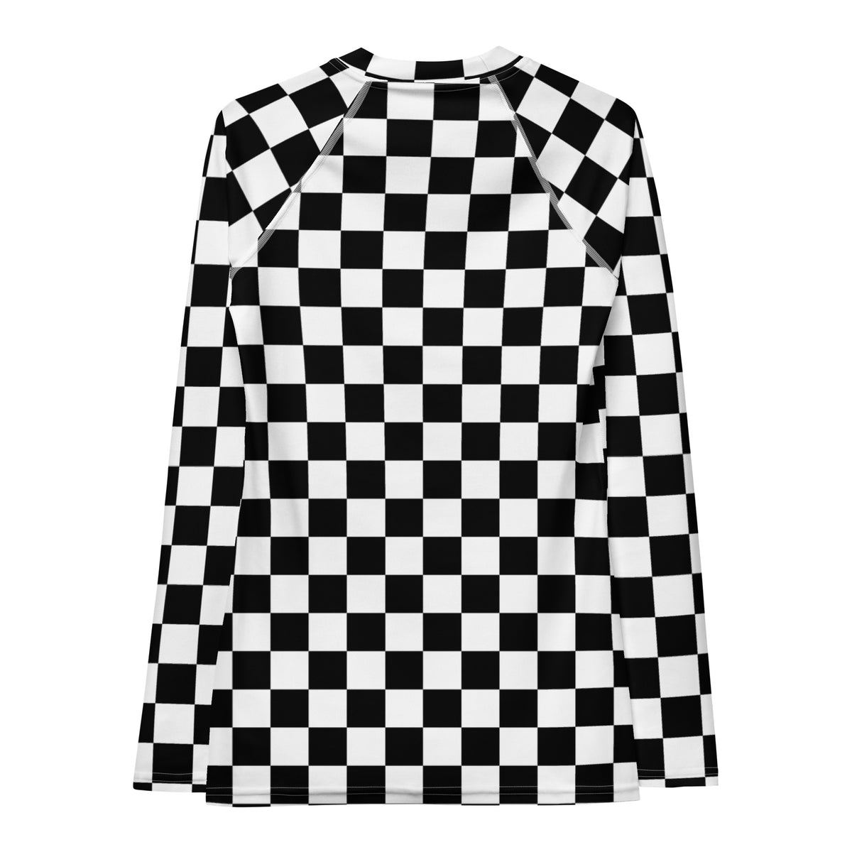 Women's Checkered Long Sleeve Rash Guard Swim Shirt – Buttery Soft, Sun Safe UPF 50+ Protection, Quick Dry & 4-Way Stretch Comfort
