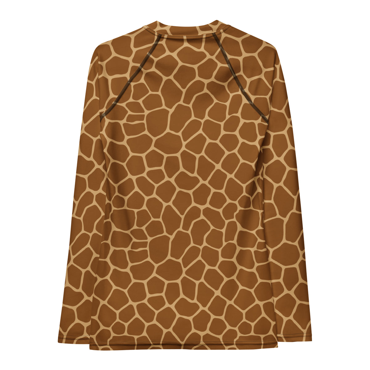 Women's Giraffe Print Long Sleeve Rash Guard Swim Shirt – Buttery Soft, Sun Safe UPF 50+ Protection, Quick Dry & 4-Way Stretch Comfort