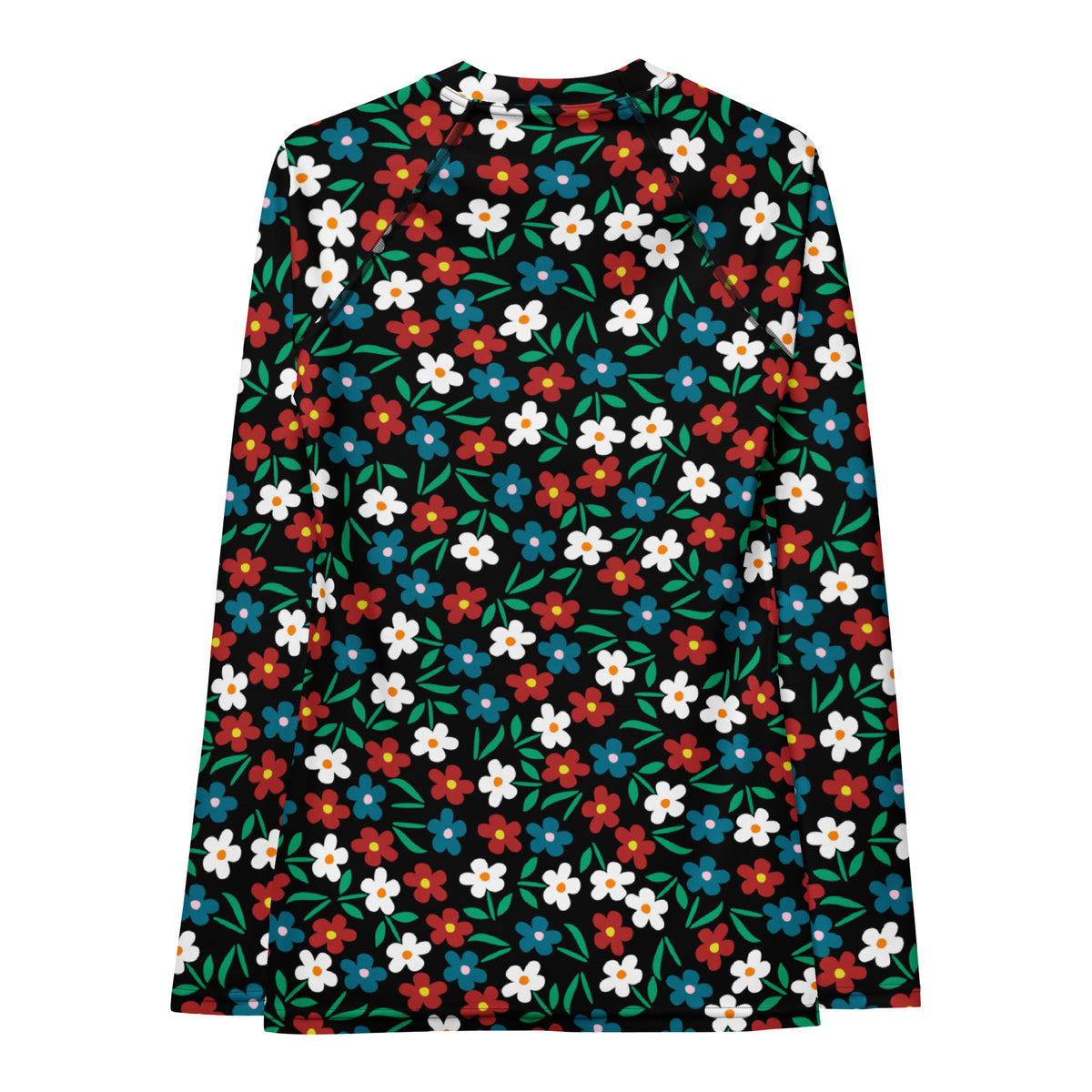Women's Black Red & Teal Long Sleeve Rash Guard Swim Shirt – Buttery Soft, Sun Safe UPF 50+ Protection, Quick Dry & 4-Way Stretch Comfort