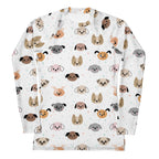 Women's Dog Face Buttery Soft Long Sleeve Rash Guard Swim Shirt With UPF 50+