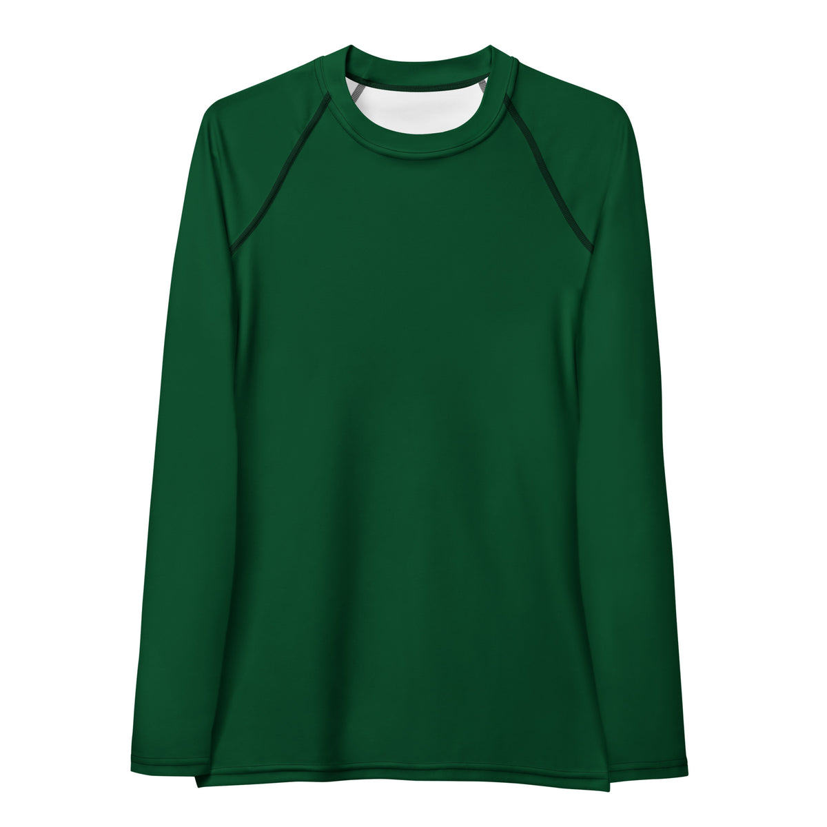 Women's Dark Forest Green Long Sleeve Rash Guard Swim Shirt – Buttery Soft, Sun Safe UPF 50+ Protection, Quick Dry & 4-Way Stretch Comfort