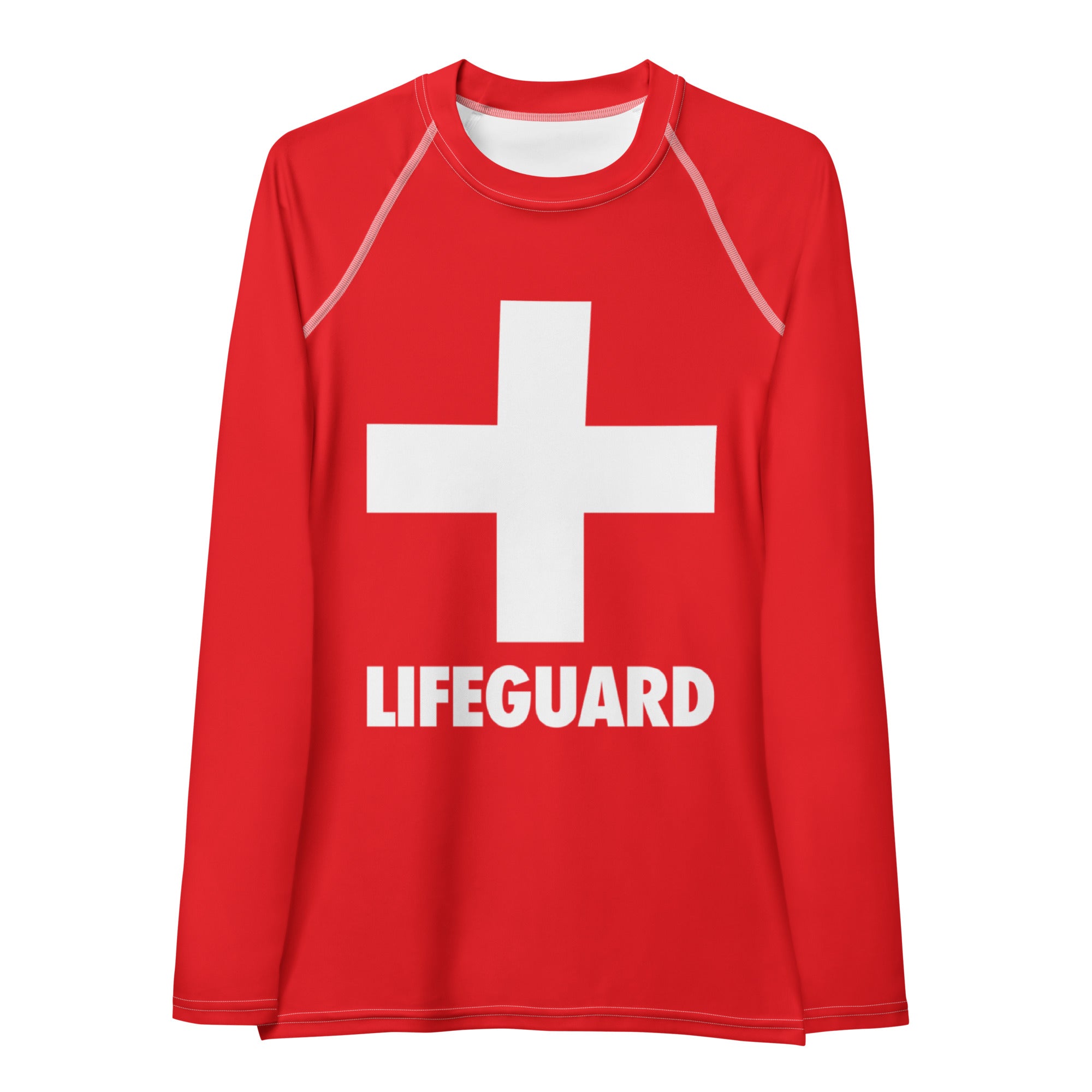Women's Lifeguard Long Sleeve Rash Guard Swim Shirt – Buttery Soft, Sun Safe UPF 50+ Protection, Quick Dry & 4-Way Stretch Comfort